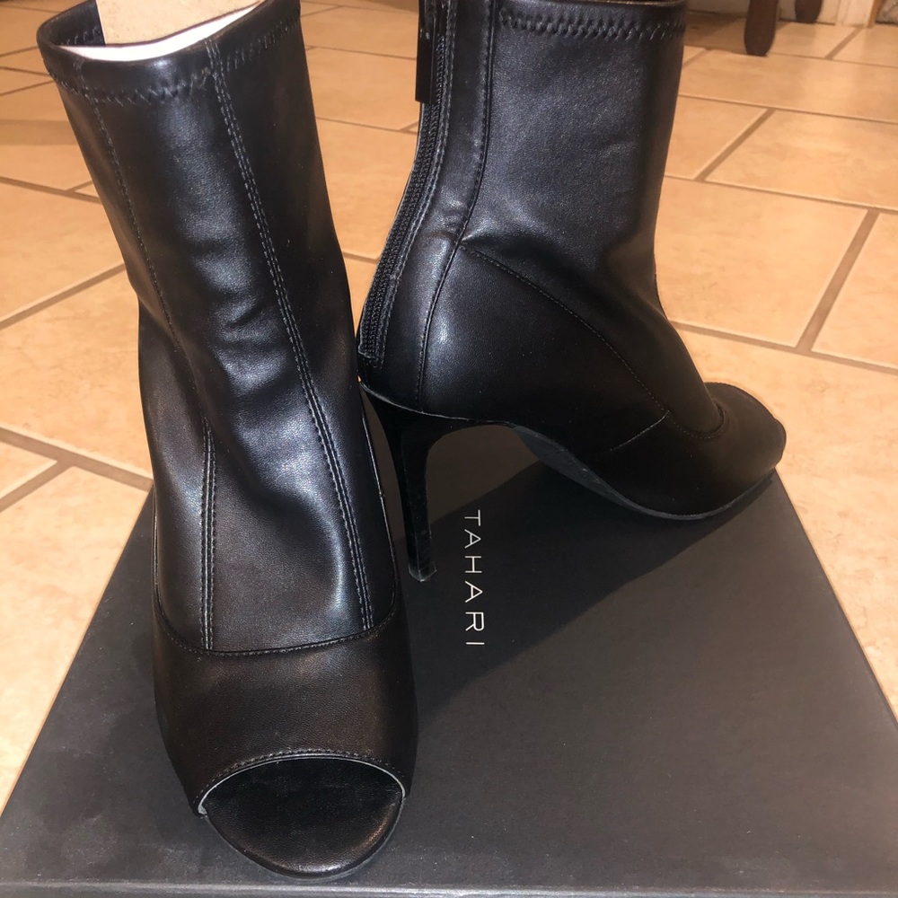 Tahari Peep Toe Booties